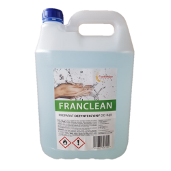 Płyn dezynfekcyjny 5l, 70% alkoholu, FRANCLEAN